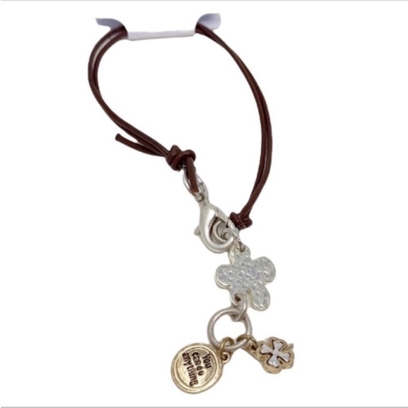 silver gold charms bracelet NEW - Picture 4 of 5